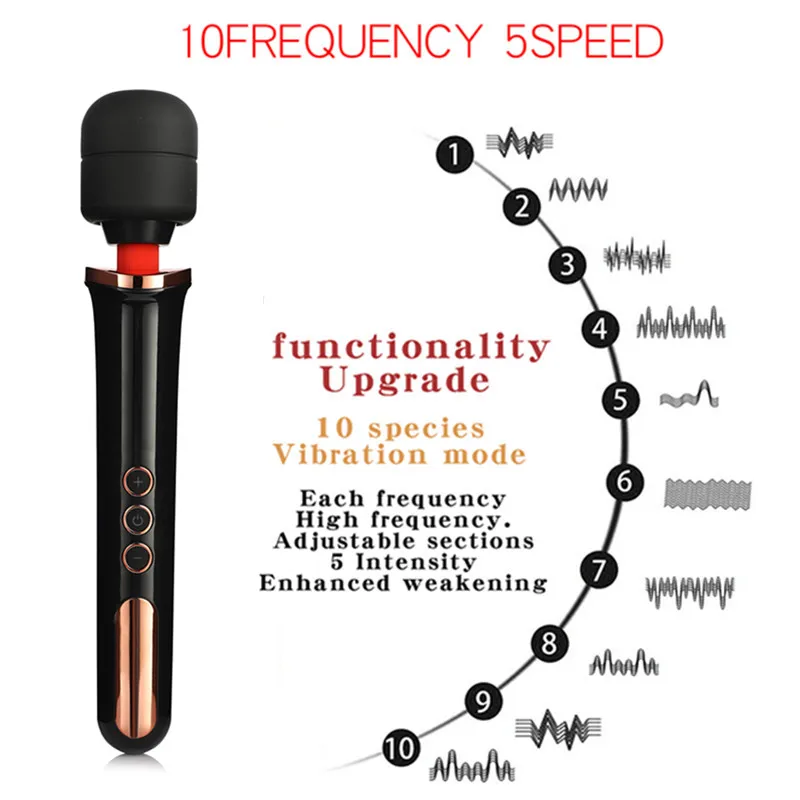 360 Rotation AV Magic Stick Vibrator for Woman G Spot Clitoris Stimulation Dildo Sex Toy For Women Vaginal Masturbation | Красота и
