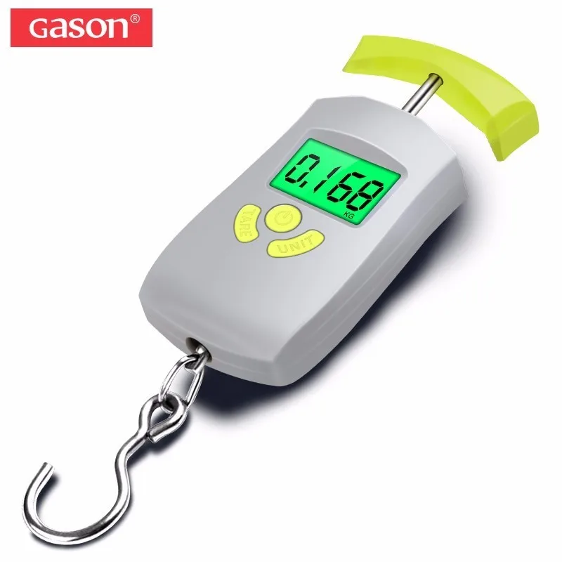 

GASON X2 Digital Electronic Luggage Scale LCD Portable Travel Suitcase Bag Scale Hanging Scale Weight Balance Handheld [40KG]