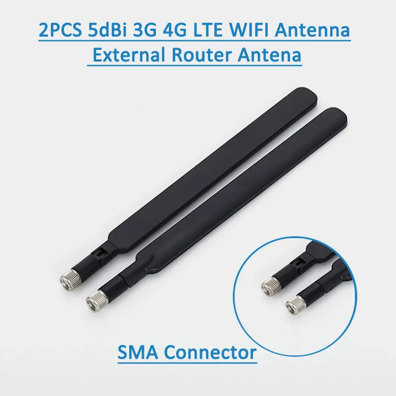 2 шт. 4G LTE Антенна 5dBi SMA наружный маршрутизатор WiFi 3G антенна беспроводной модем lte