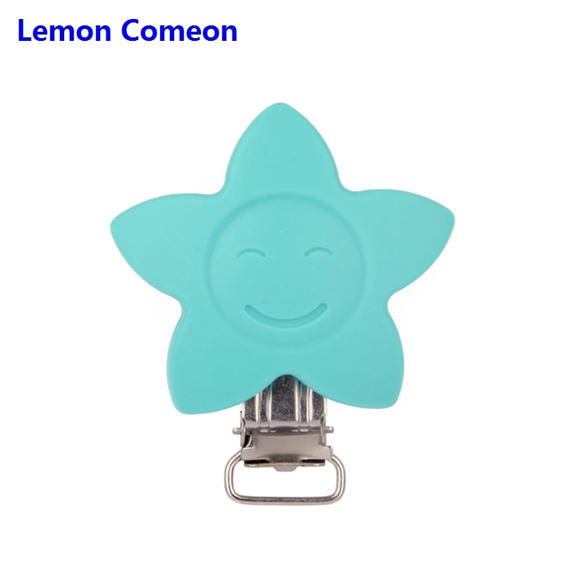 Lemon Comeon силиконовый зажим для соски в форме звезды и смайлика 1 шт. сделай сам