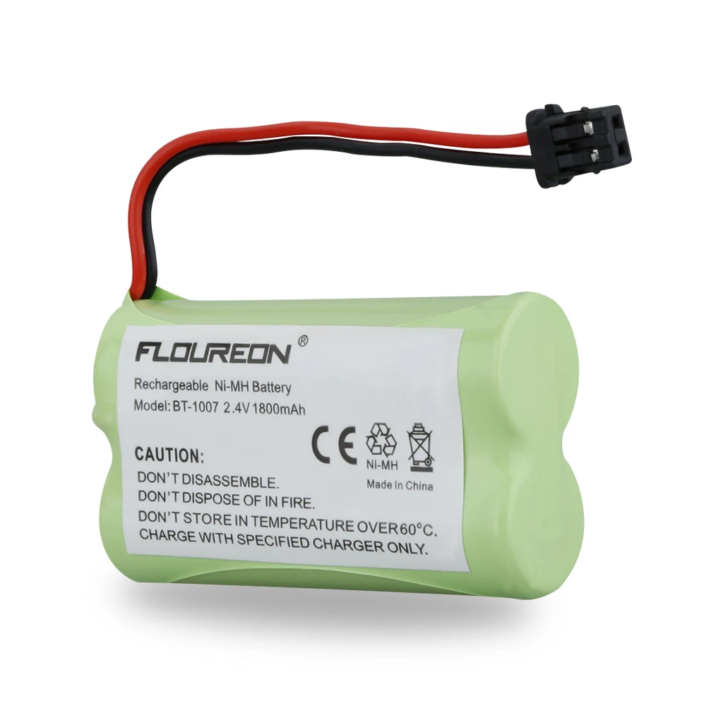 2 шт. батарея 4 V 1800mAh Ni MH Аккумуляторная для Uniden BT 1007 1015 DECT1580|Перезаряжаемые