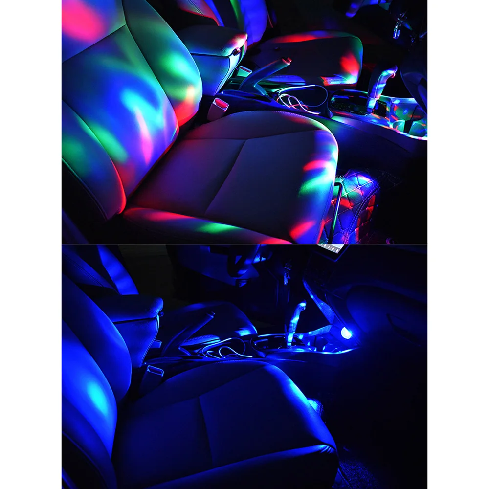 Светодиодная Автомобильная RGB лампа для телефона|Декоративная лампа| |