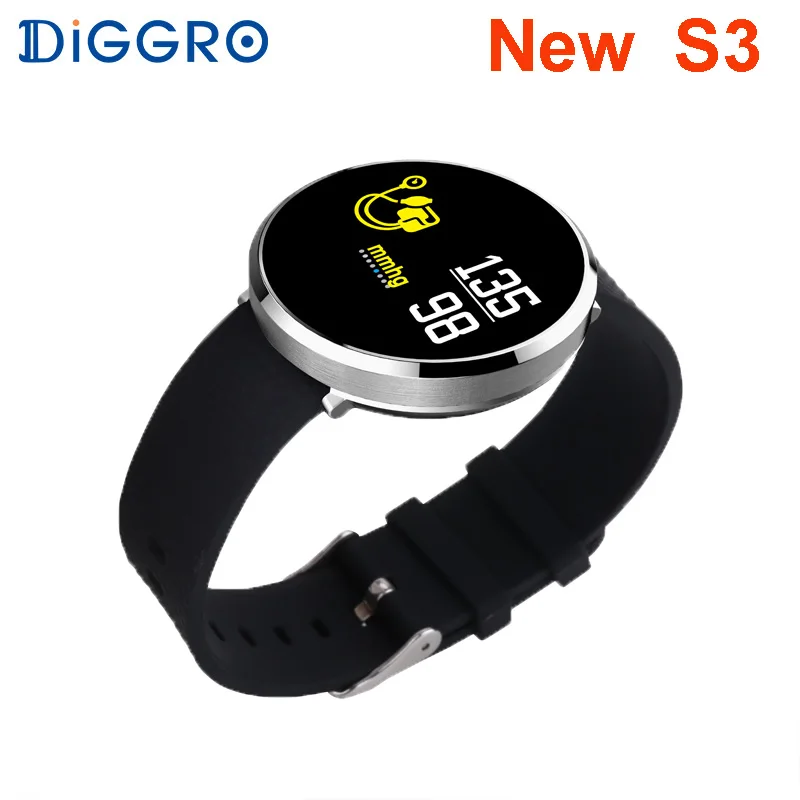 Diggro S3 Смарт часы водонепроницаемые пульсометр кровяное давление кислород Модные
