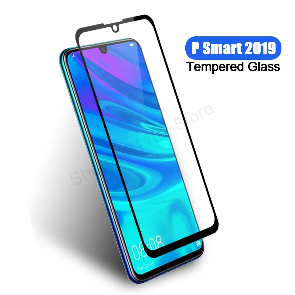 Полное покрытие защитное стекло для huawei p smart 2019 plus 2018 psmart 6 21 дюймов закаленная