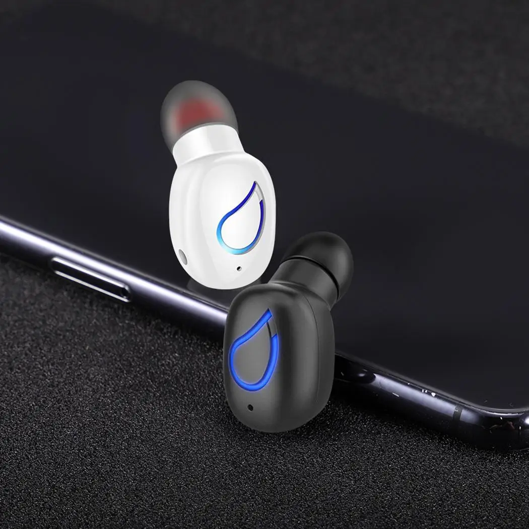 Шум снижение мини беспроводные наушники bluetooth гарнитура 100 часов 3 8 г