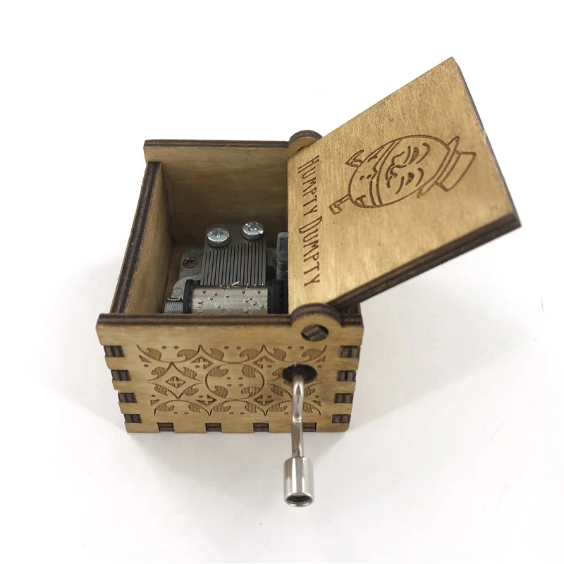 Anonymity hand crank Humpty Dumpty Music Box For Christmas Day Gifts Game of Thrones theme | Дом и сад