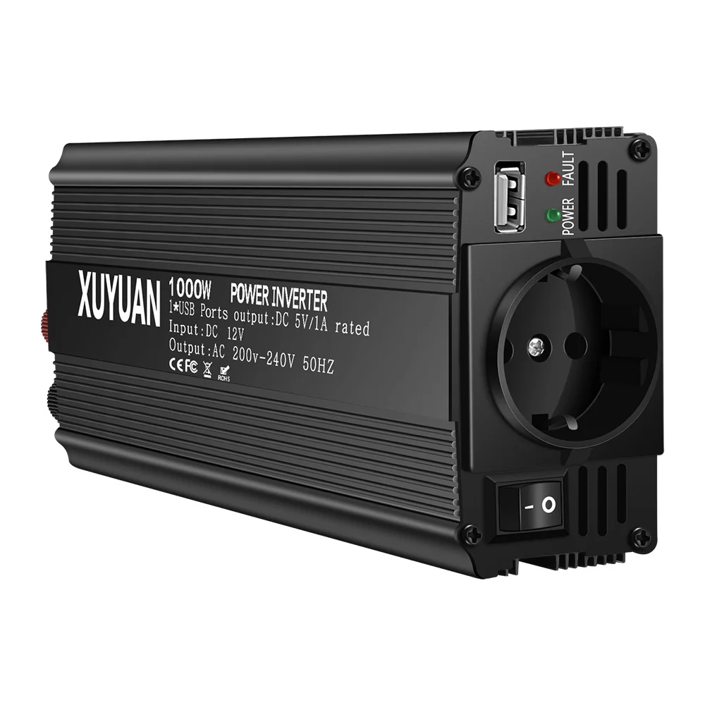 Мощность конвертер Авто преобразователя DC12V для AC220V Инвертор адаптер Зарядное