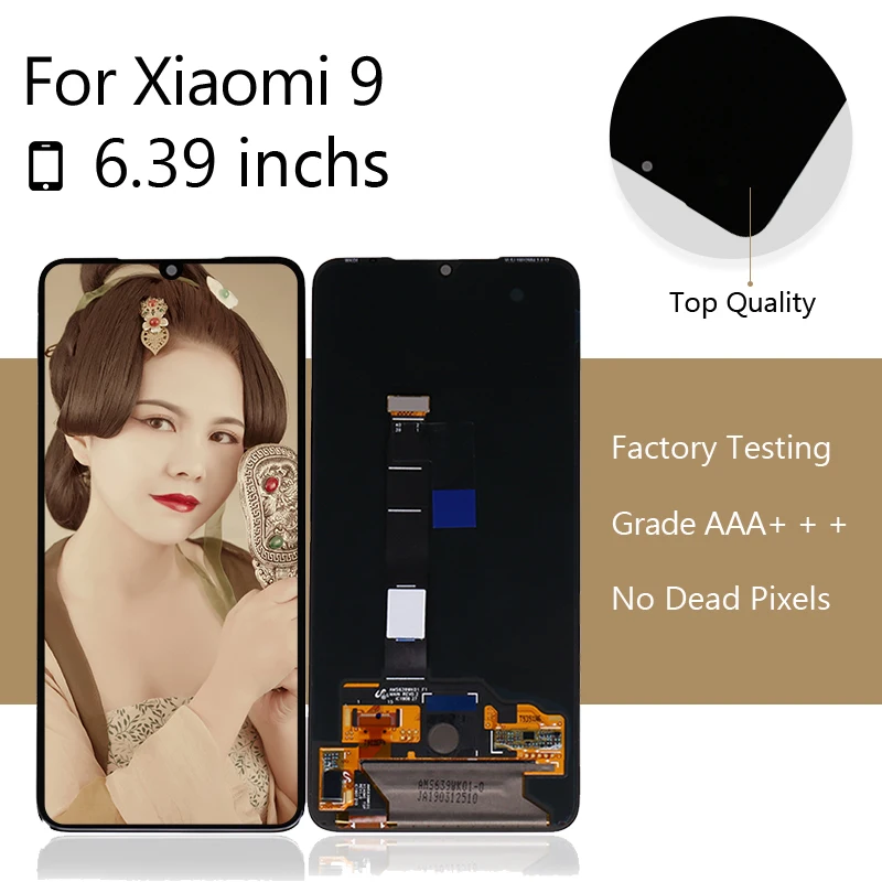 Оригинальный ЖК дисплей для Xiaomi Mi 9 Mi9 сенсорный экран дигитайзер сборка Замена