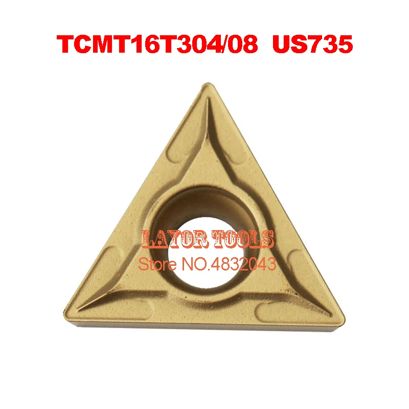 TCMT16T304 US735/TCMT16T308 US735 TCMT 16T304/16T308 карбидные вставки для поворотного инструмента