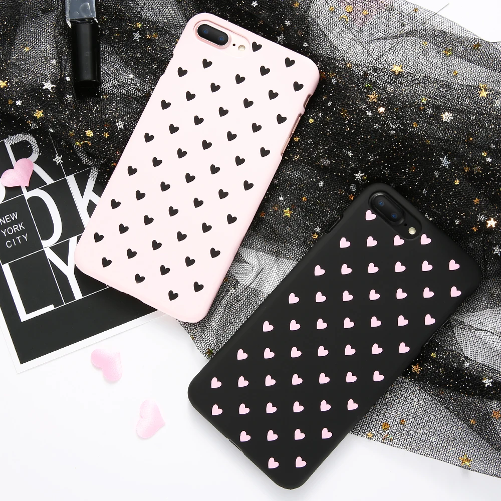 KISSCASE ультра тонкий телефон Чехол Любовник Сердце милый чехол для iPhone X XR XS Max Чехлы
