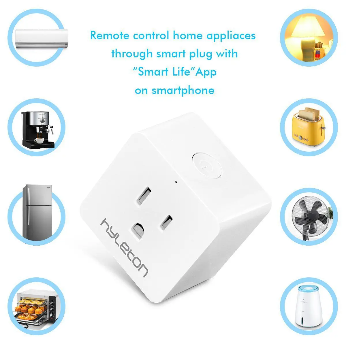 Hyleton Wifi умная вилка компактный размер розетка таймер не требуется концентратор