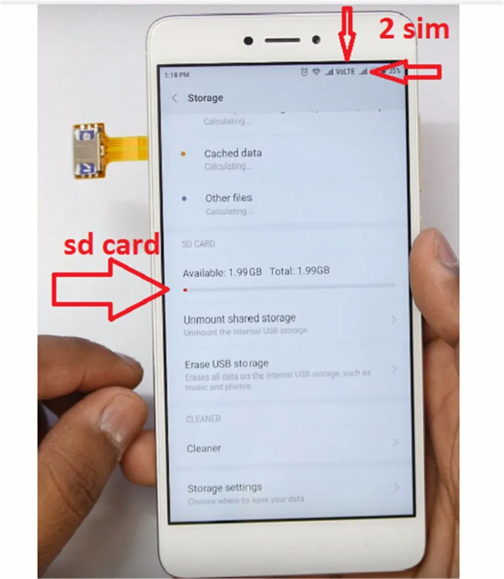 Топ гибридный двойной sim карты адаптер Micro SD Nano Sim расширения Android мобильный Xiaomi Redmi