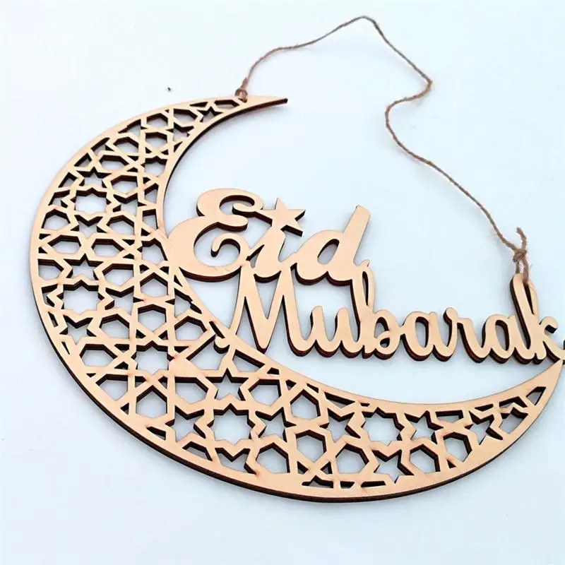 Деревянная дощечка мусульманский амадан Eid Mubarak креативный экологический Декор