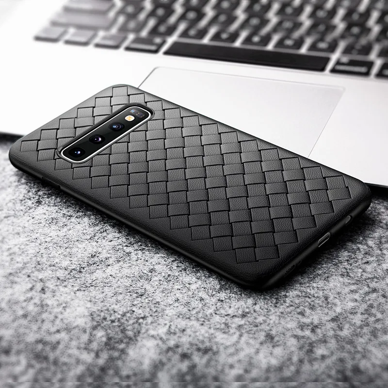 Msvii Phone Case for Samsung S10 Silicone Cover Galaxy Plus Back Covers Leather Funda |
