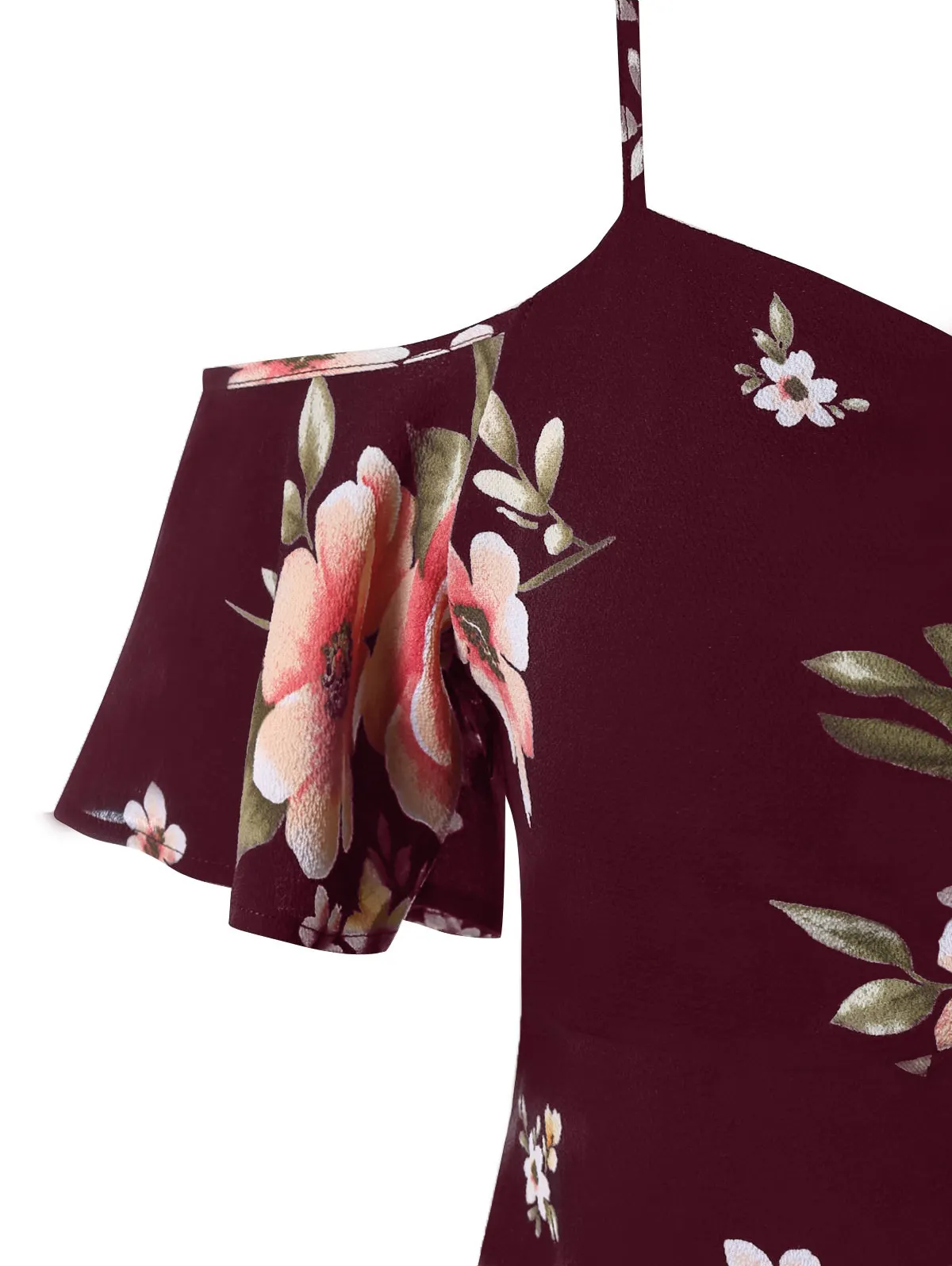 Wipalo Plus Size Blusas Feminina Floral Print Open Shoulder Blouse Women Summer Sweetheart Neck Half Sleeve Blouses Ladies Tops | Женская
