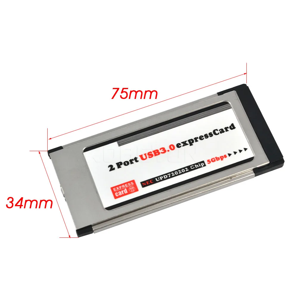 Адаптер Kebidumei PCI Express на USB 3 0 2 порта адаптер для карт E чипсета NEC слот 34 мм