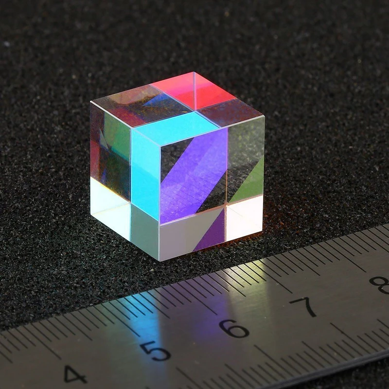 1 шт. кубический дефектный крестообразный дихроический призматический RGB