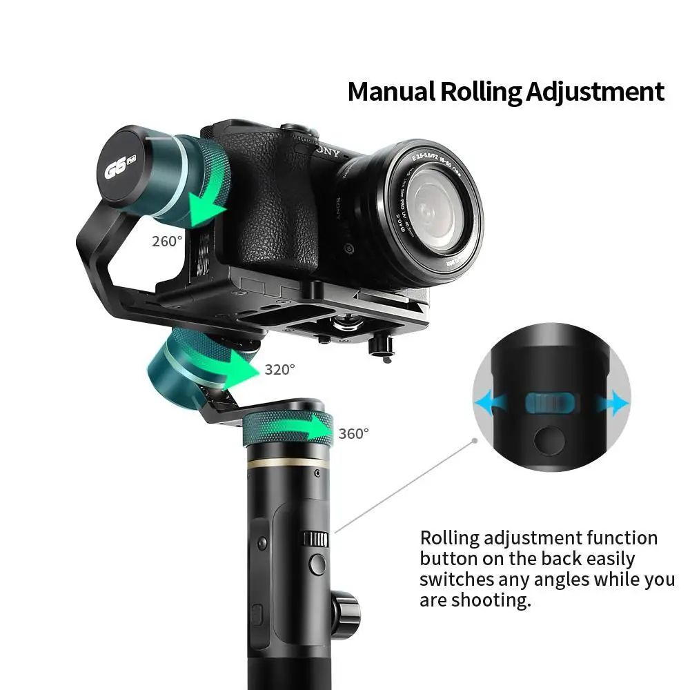 Общие Ручной Bluetooth Wi Fi Gimbal стабилизатор действие фото камера для 360 GoPro около 12
