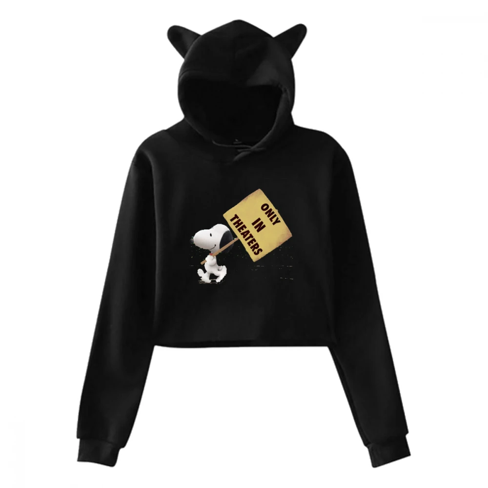 Покрашенные струйной печати DIY узор-мультфильм Snoopy кошачьими ушками пары