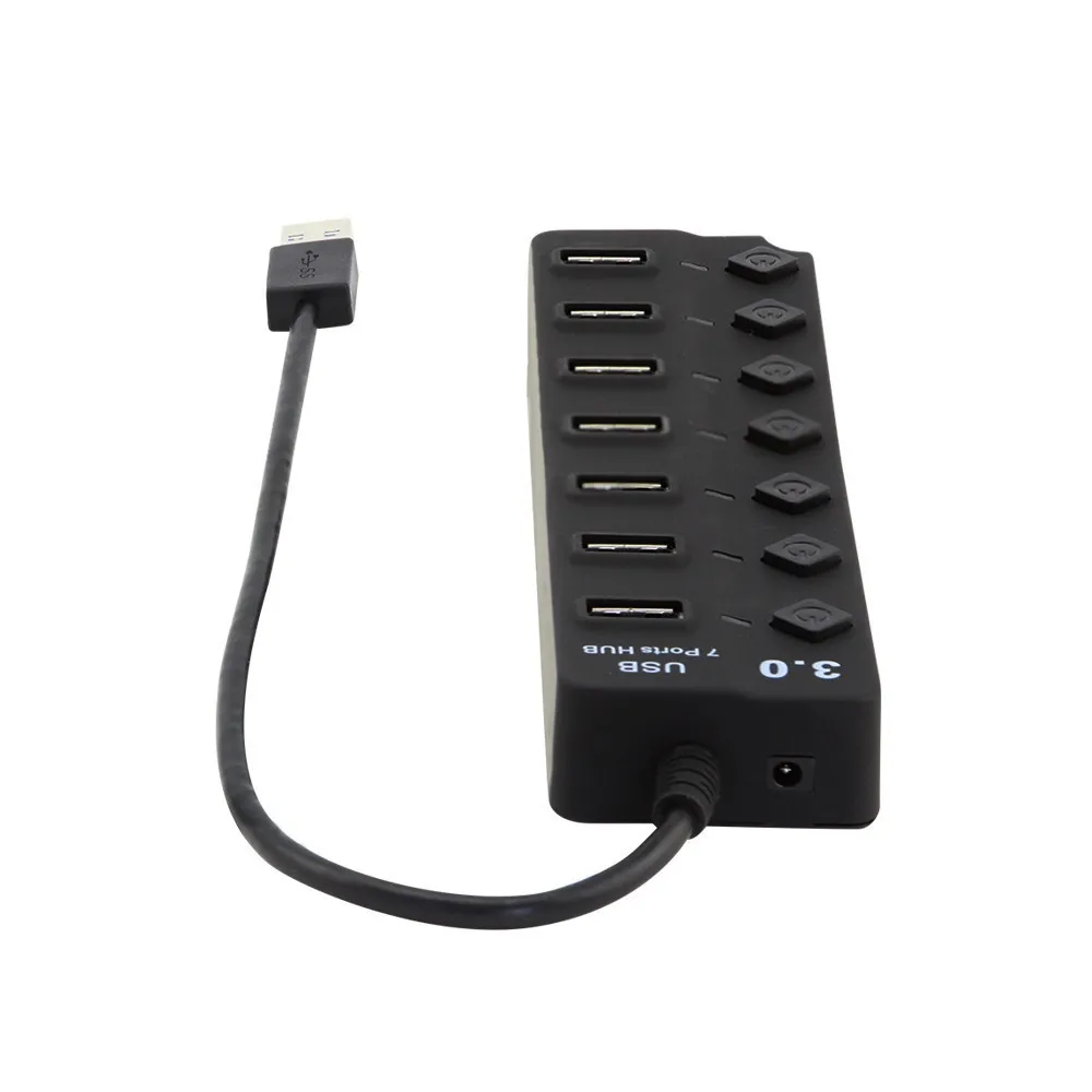 USB концентратор CHUYI 3 0 дюйма 7 портов 0|USB-хабы| |