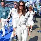 Женский джинсовый комбинезон, Облегающий комбинезон с поясом и длинным рукавом, осень