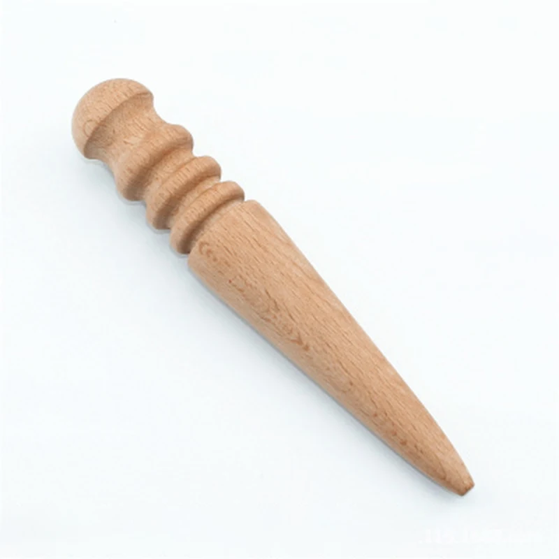 1*Wooden Burnisher Practical Leathercraft Leather Edge Slicker Wooden DIY Tools High Quality | Дом и сад
