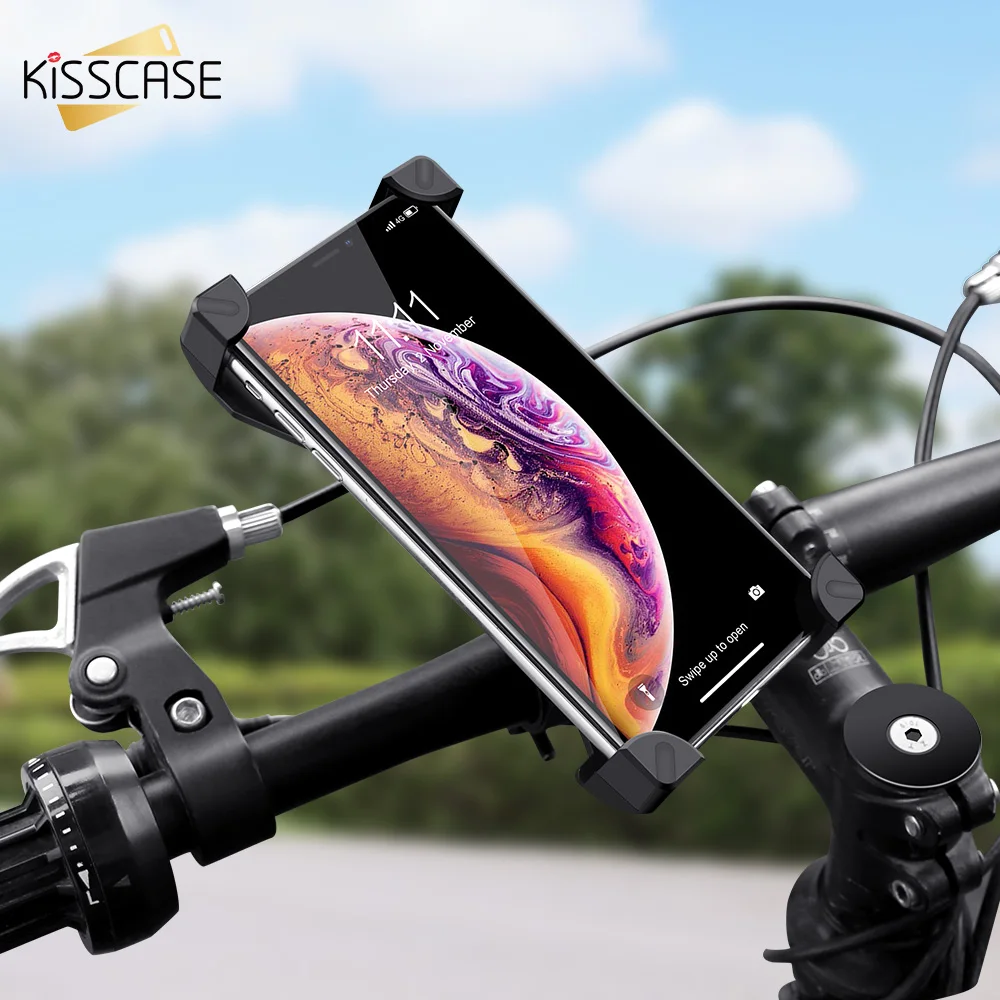 KISSCASE велосипедный держатель для телефона iPhone Xiaomi Универсальный мобильного