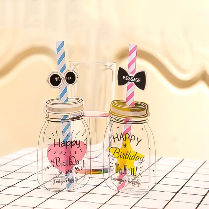 1 шт. письмо с днем рождения конверт открытка Papeleria Kawaii Канцелярские сменный