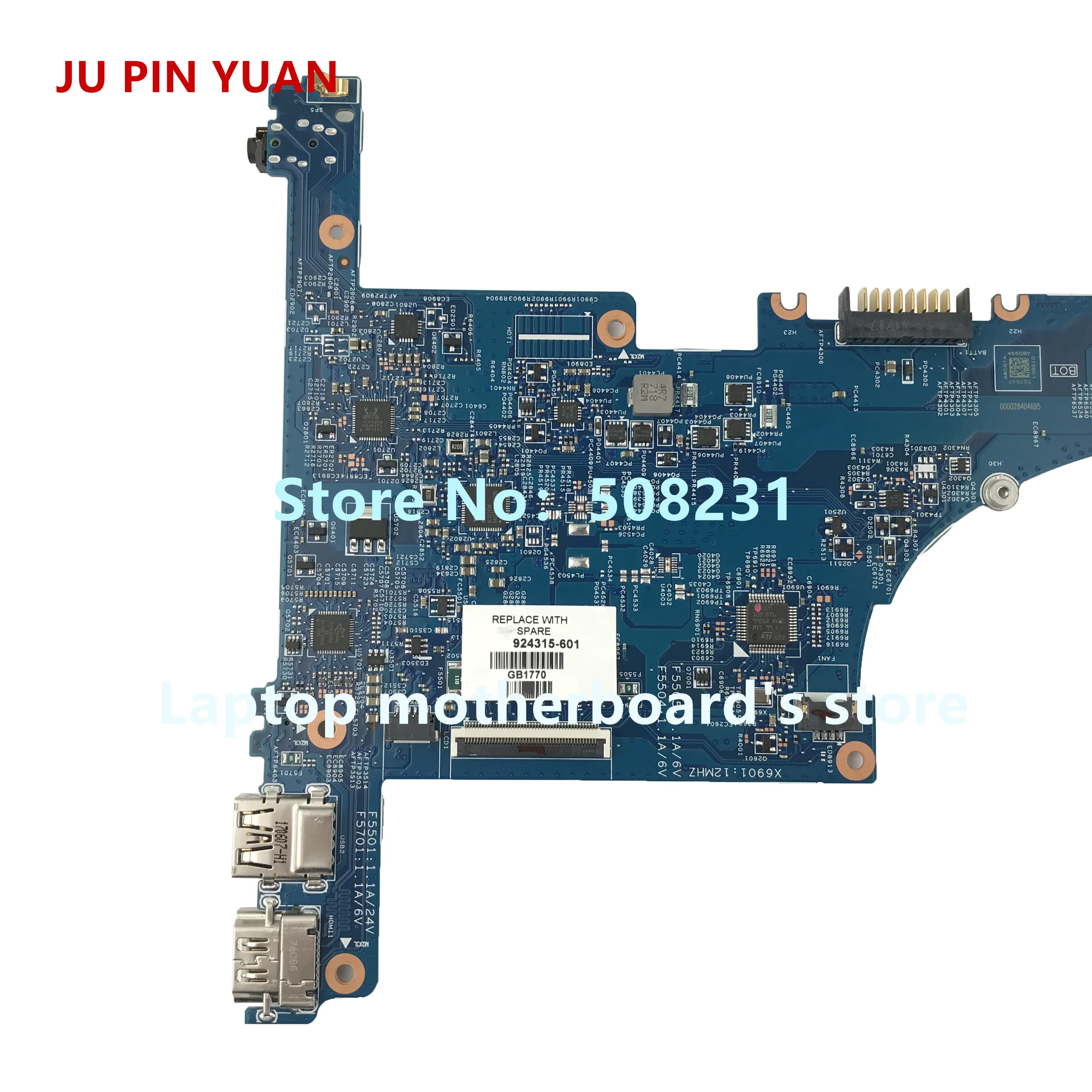 Материнская плата для ноутбука HP ENVY X360 CONVERTIBLE 15-BQ 924315-601 924315-0011 | Компьютеры и офис