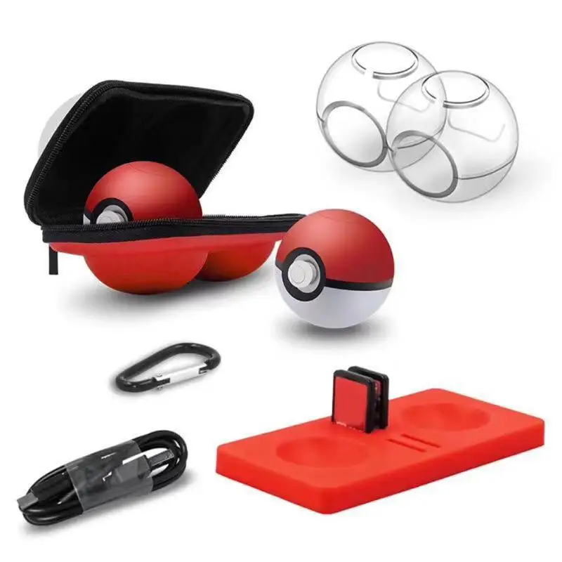 6 в 1 сумка + Чехлы с кристаллами игровой карты Pad для NS Poke Ball Plus|Запасные части| |
