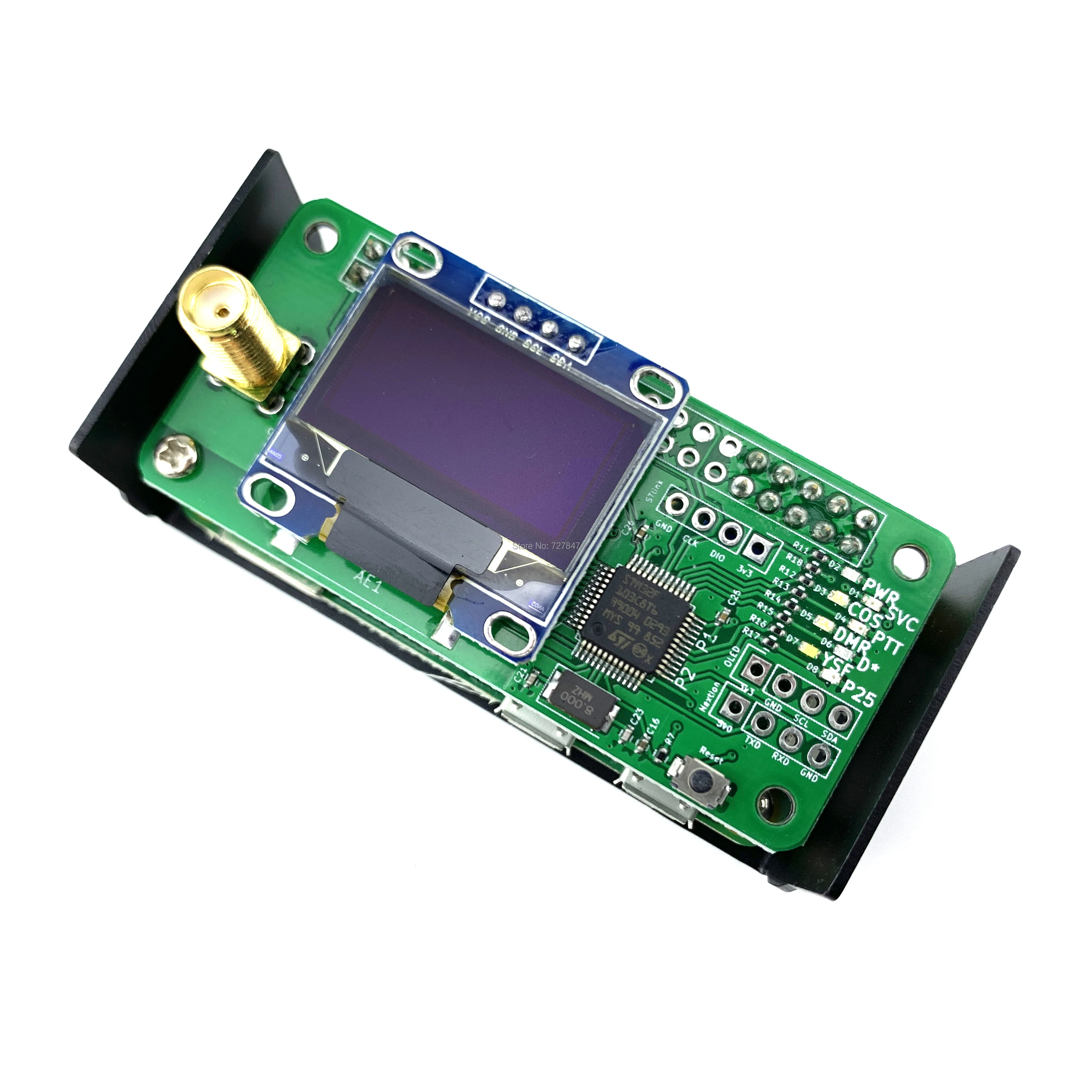 Jumbospot MMDVM hotspot поддержка P25 DMR YSF + raspberry pi OLED антенна черный чехол TF карта на 16 Гб
