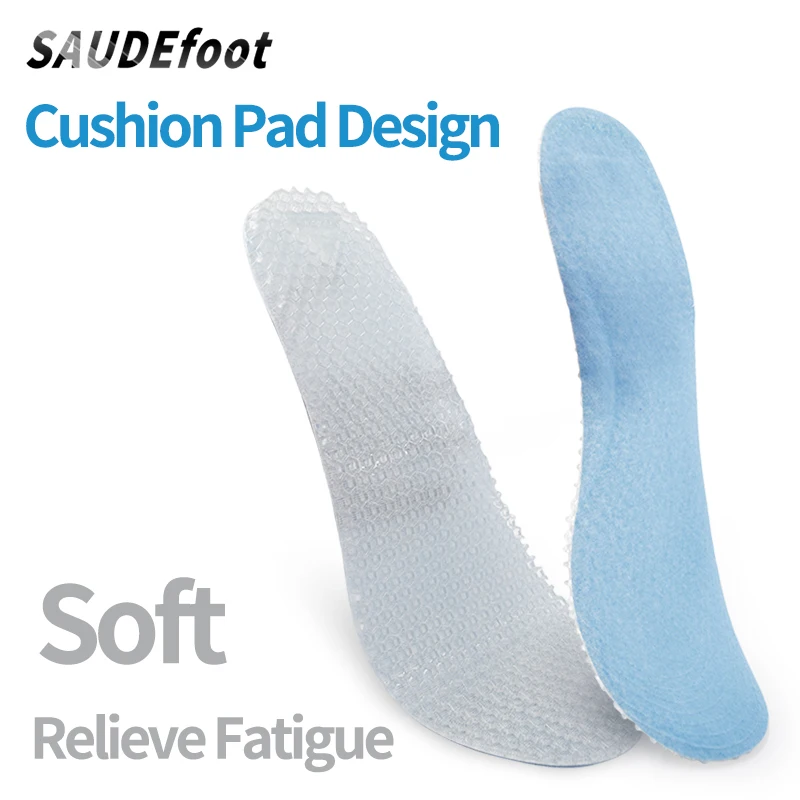 Silicone Insoles Massaging Sport Shoe Pads Orthotic Arch Sport Shoe Foot Care Pad High Quality Gel Insoles