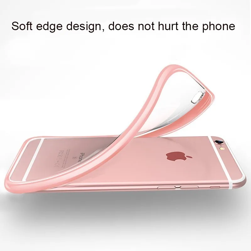 Чехол для IPhone X противоударный прозрачный чехол из ТПУ 6 6s 7 8Plus XS Двухцветный