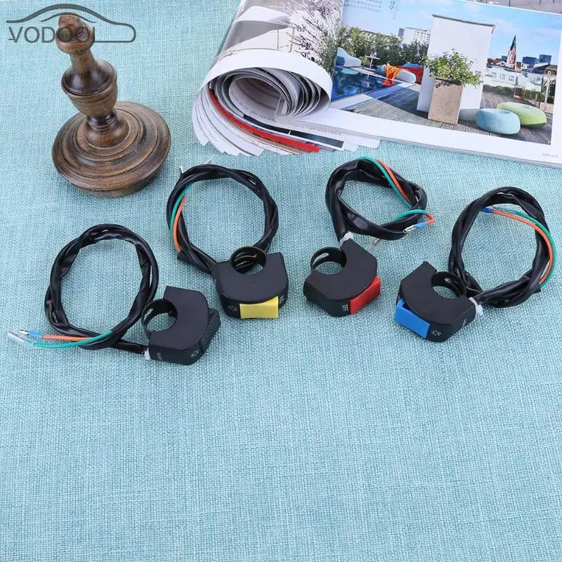 12V 7/8in руль мотоцикла на включения/выключения разъем двойной проблесковый