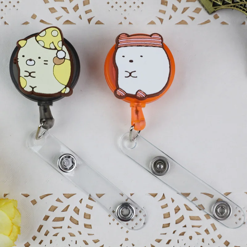 Sumikko Gurashi мини выдвижная катушка для бейджа тяга ключа ID Имя карты держатель Милая