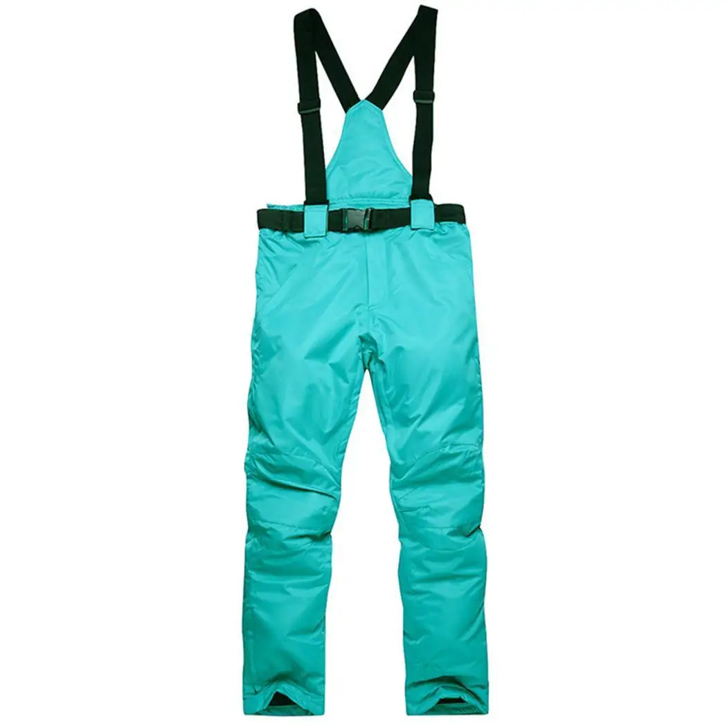 Men Casual Solid Waterproof Breathable Warm Suspenders Ski Autumn Winter Pants | Спорт и развлечения