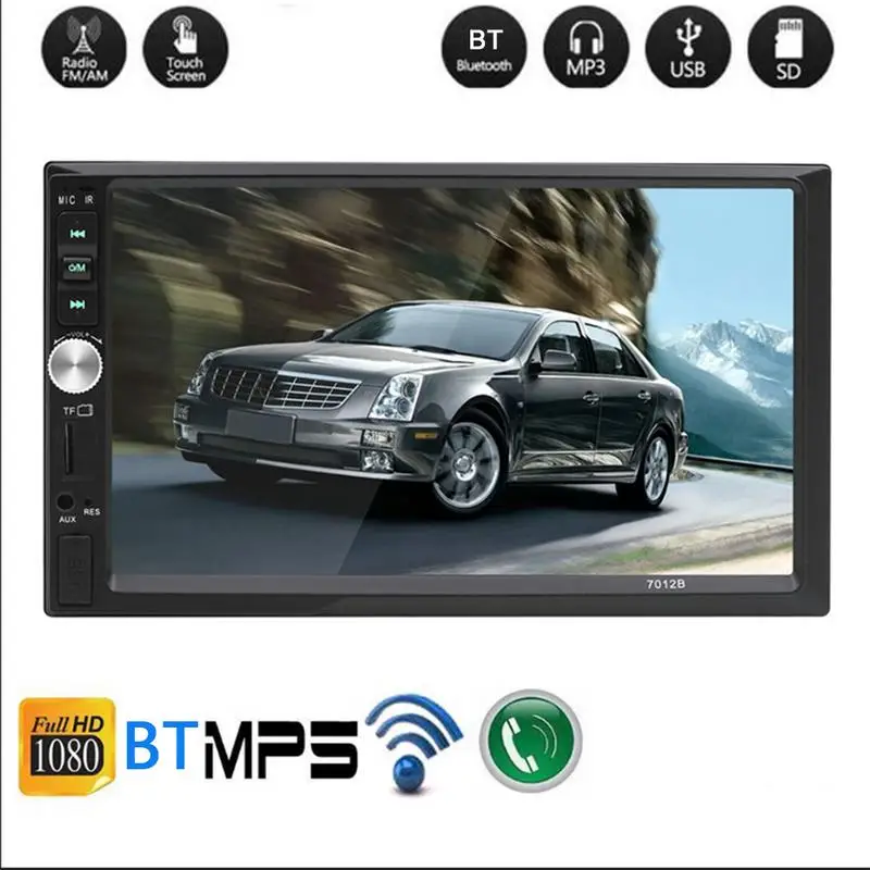 Bluetooth автомобильное радио lcd HD 7 дюймов АВТОМОБИЛЬ MP4 карта машина автомобиль MP5