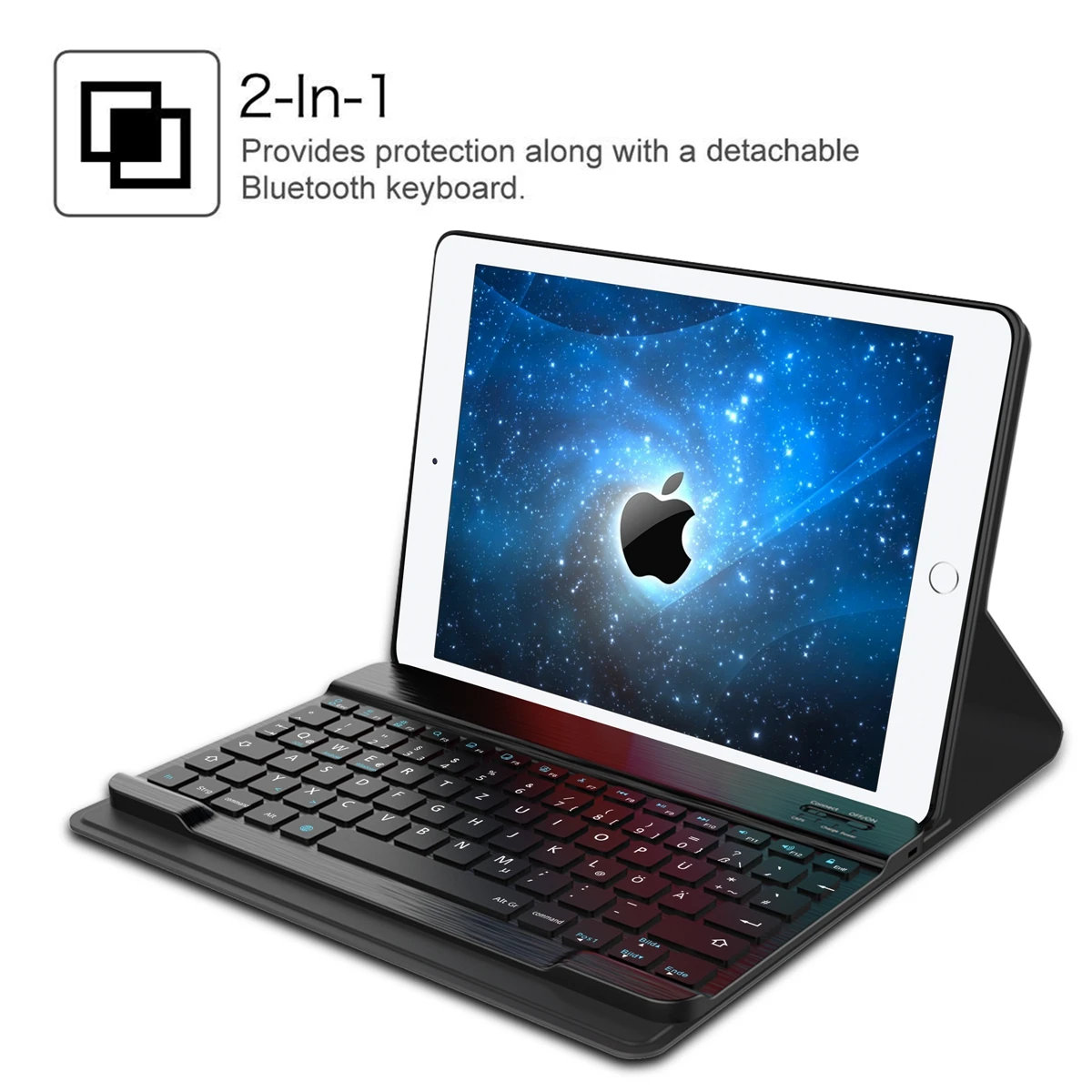 Для iPad 9 7 2016 Съемная планшетная клавиатура Bluetooth чехол PU кожаный для планшета