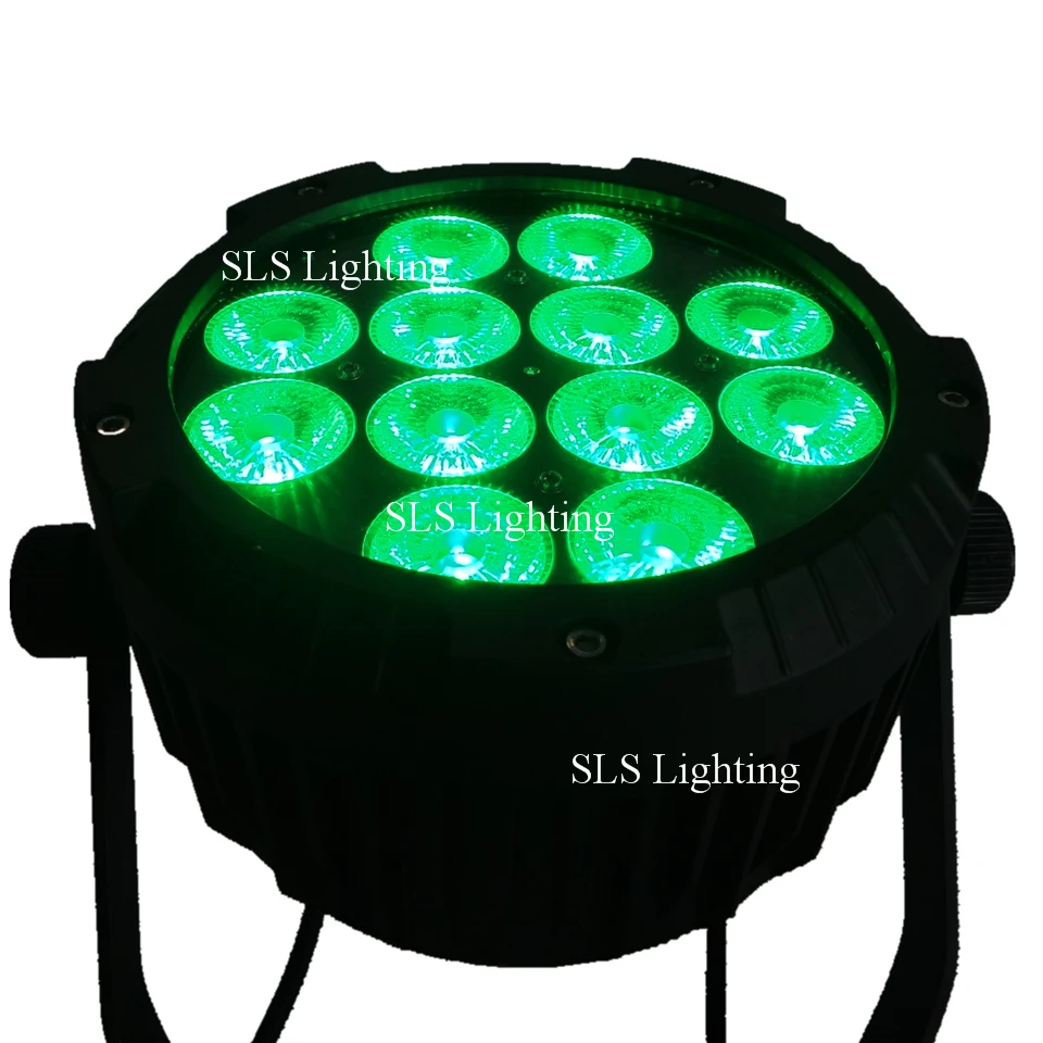 8 шт./лот с полетным чехлом новый светодиодный светильник 12x18 RGBWA + UV 6 в 1 плоский