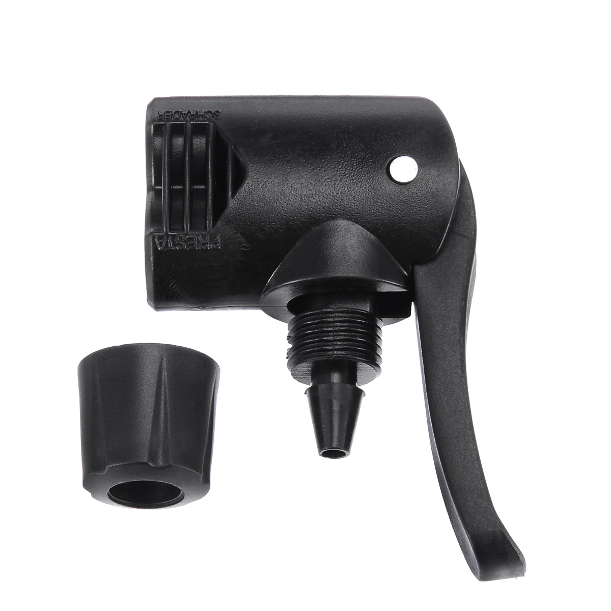 

1Pcs Bicycle Bike Cycle Tyre Tube Replacement Dual Head Air Pump Adapter Valve Black For Presta Schrader Cycling Accessory