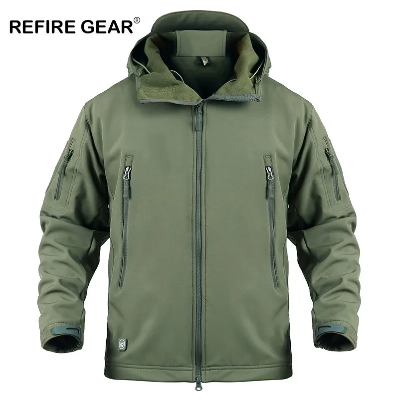 Ветровка Refire Gear Мужская Флисовая уличная куртка с мягким корпусом спортивная
