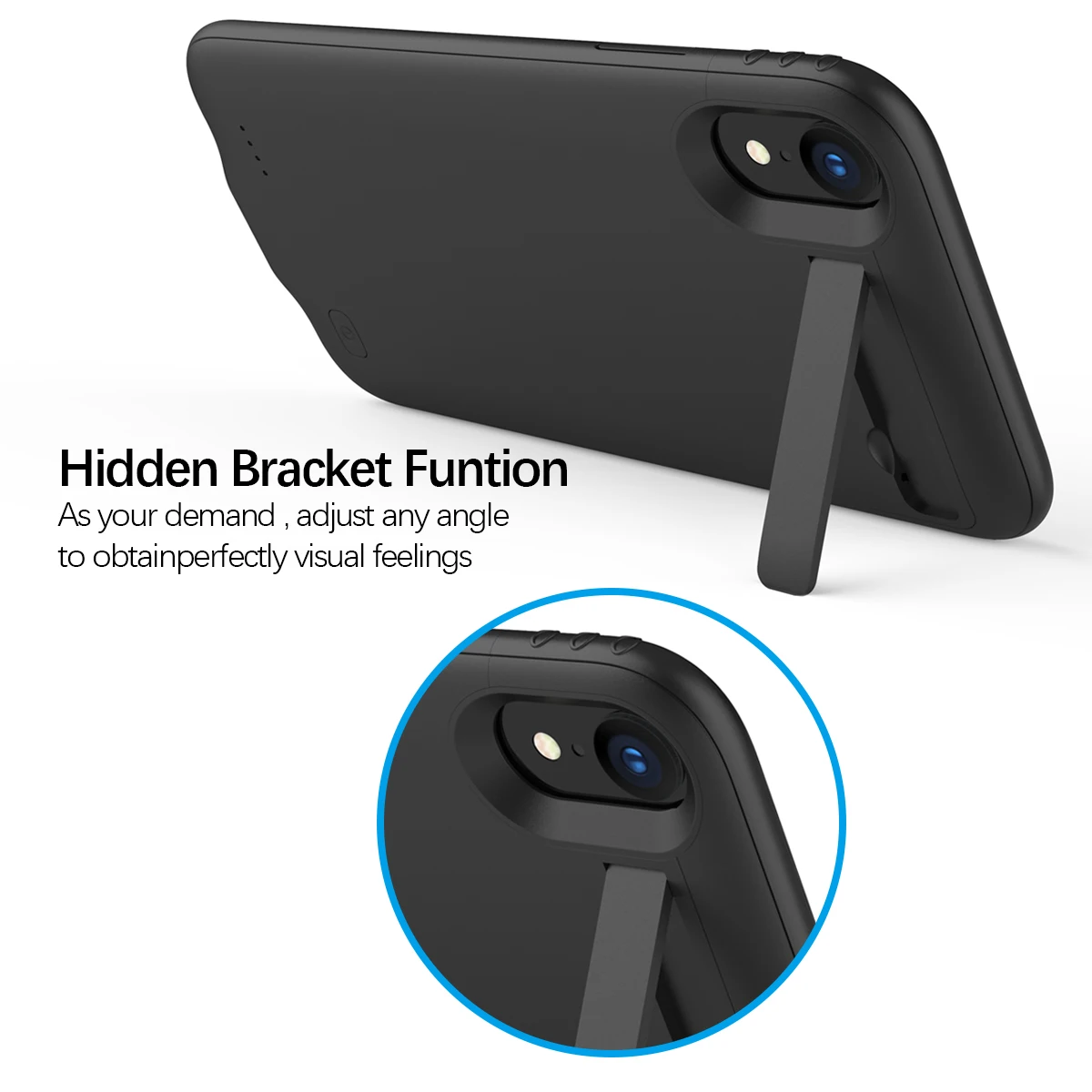 Для iPhone X XS 4200 mAh power Bank зарядное устройство чехол для телефона перезаряжаемый