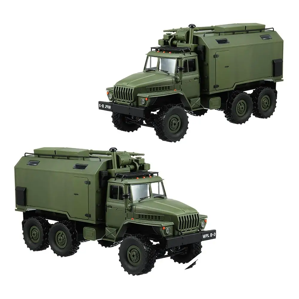 Высокое качество WPL B36 Урал 1/16 2,4G 6WD Rc автомобиль военный грузовик Рок Гусеничный Коммуникационный автомобиль RTR игрушка Зеленый