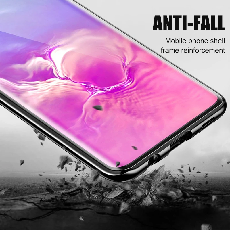Магнитный чехол 360 ° для Galaxy S10e металлическая рамка защитный Samsung s10 plus e