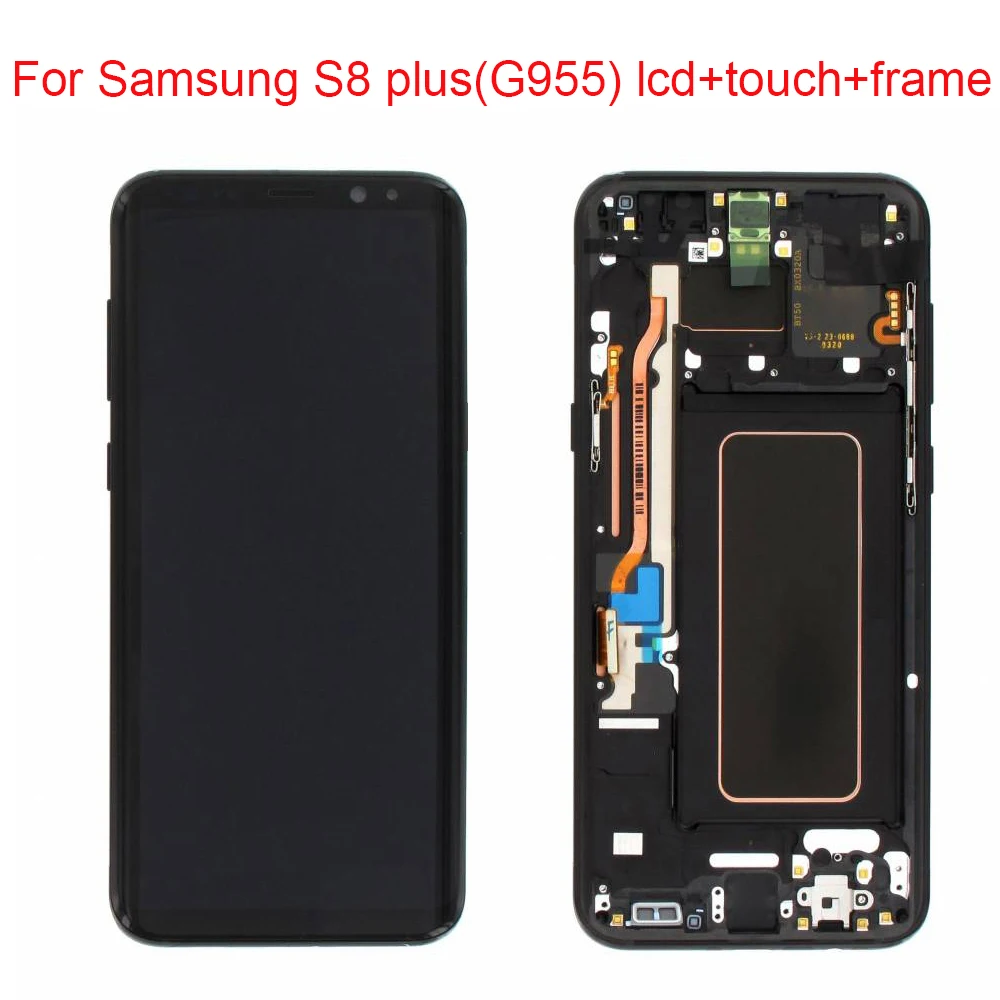 JPFIX Super AMOLED LCD для SAMSUNG Galaxy S8 Plus G955F дисплей кодирующий преобразователь сенсорного