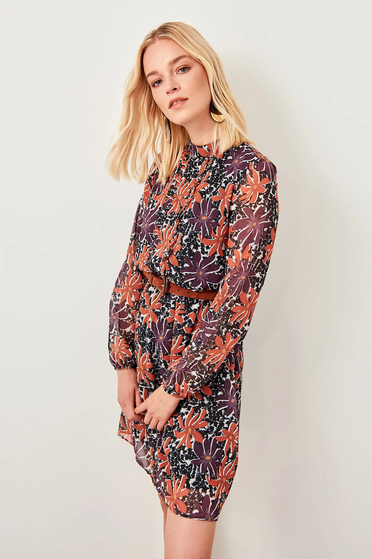 Trendyol разноцветное кружевное платье TWOSS19FG0015|Женские платья| |