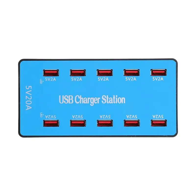 Портативный usb концентратор с 10 портами 20А/5 В быстрая зарядка портов быстрое
