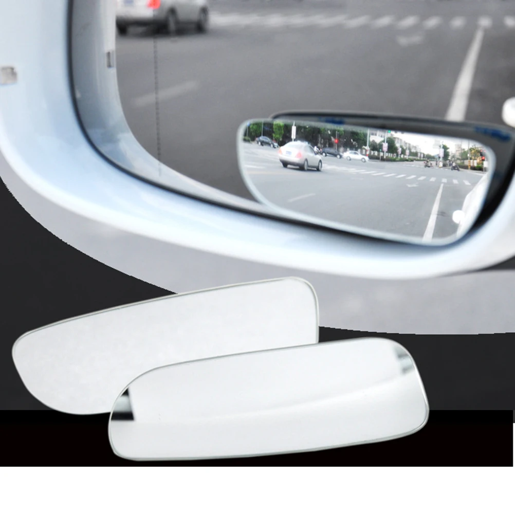 2pcs/Set Blind Spot Mirror Adjustable Reflect Light Frameless Wide Angle Assist For Vehicle Truck Van Car Accessories | Автомобили и