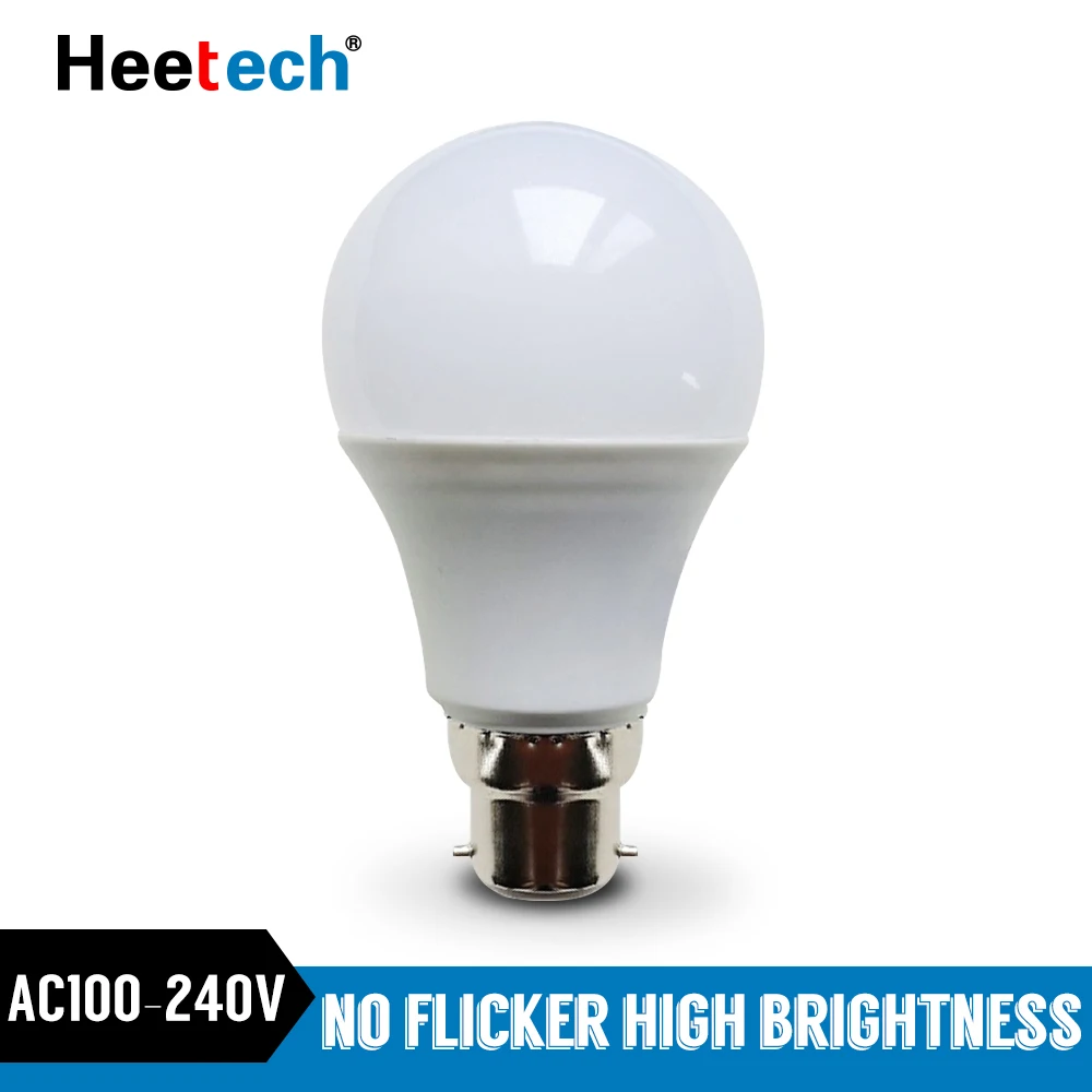 

LED Bulb B22 LED Lamp 18W 15W 12W 9W 7W 5W 3W LED light Blubs Lampada Led Spotight Cold/Warm White AC 110V 220V 240V Bombilla