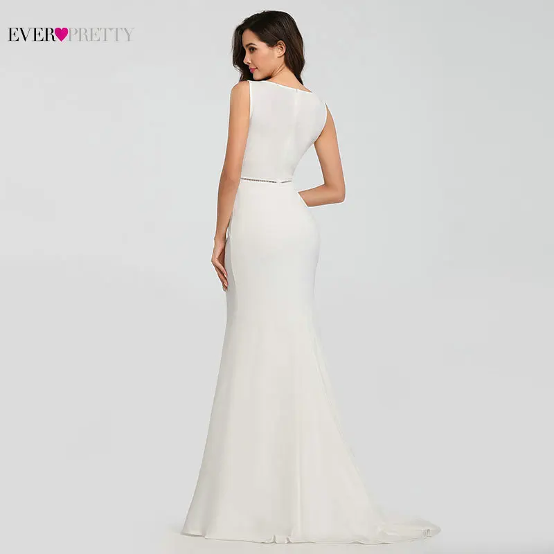Новое поступление платья подружки невесты Ever Pretty Simple Mermaid без рукавов с круглым